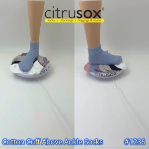 CITRUSOX Cotton Cuff Above Ankle Socks (22-25 cm EU 36-40) #1236 #running #exercise #sports