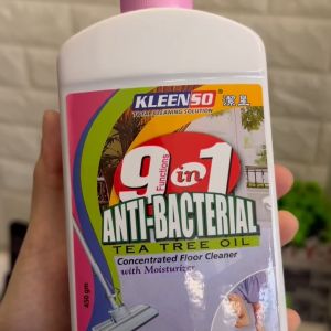 KLEENSO 9 in 1 Anti-Bacterial Tea Tree Oil Floor Cleaner 450ml (Pink)