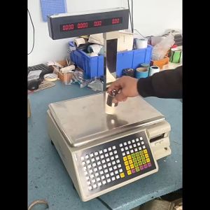 WEIAIBLD Commercial Label Printing Balance Cash Register Receipt Scale Label Printer Scale Electronic Scale Pos Retail Balance Scale With Printer