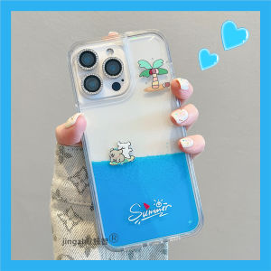 Creative Sand Surfer Liquid Flowing Phone Case for Apple 15Promax iPhone 13 New 16Promax Cartoon Cute Unique 14 Super Beautiful Female Model