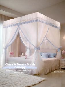 YANYANGTIAN | Three-door Standing Mosquito Net for Bedroom Luxury Easy-setup Thick