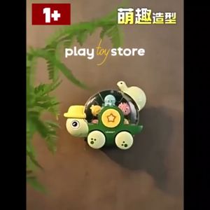 Turtle Bath Toy Rotating Waterwheel Eyes Cute Turtle Shower Toys for Toddlers 18 Months Floating Bath Toy