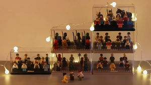 SKISOPGO 3 Layers  Display Case Dustproof ShowCase Blocks Acrylic Plastic Display Box Dust Cover