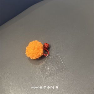 Simple Autumn Winter Lamb Fur Bell Ball Hanging Decoration Car Keychain Earphone Case Mobile Phone Shell Pendant