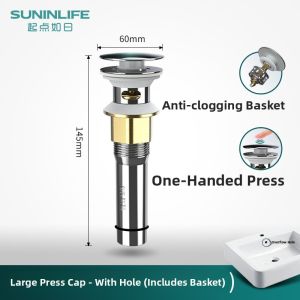 SUNINLIFE | Anti-Odor Water Drainage Basin Drain Stainless Steel
