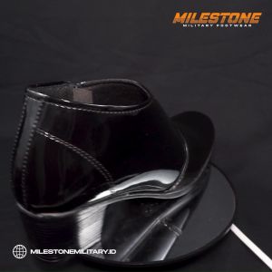 MILESTONE Sepatu Boots PDH Sus Baru Sintetis Warna Hitam Bahan Sintetis Cocok Untuk Wanita Kantoran Untuk Dinas Meeting Pesta Hangout Dll