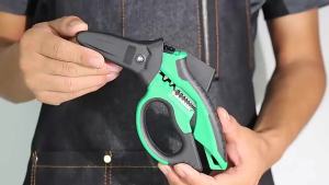 LAOA | LAOA LA119308 8" Multifunctional Electrician Shears Heavy-Duty Curved Shears for Wire Stripping Cable Cutting Crimping Tools