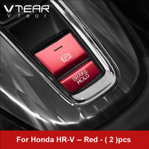Vtear Car Central Control Button Trim For Honda HRV HR-V 2015-2021 Parking Brake Switch Cover Interior Sequin Stickers Accessory