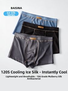 Baisina | Antibacterial Breathable Mens Boxer Shorts for Sports Summer