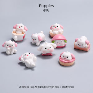 Đồ Chơi Mô Hình Động Vật Hoạt Hình Dễ Thương Hình Chú Chó Hoa Anh Đào Miniature Blind Bag Đồ Trang Trí Bàn Làm Việc Đồ Chơi Mô Hình Nhỏ