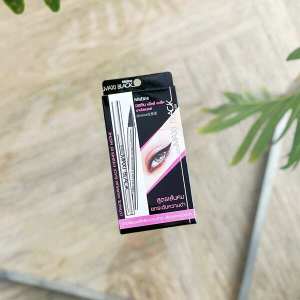 ✮Thailand genuine goods Mistine silver tube waterproof eyeliner black non-blooming long-lasting ultra-fine eyes thick and smooth➳