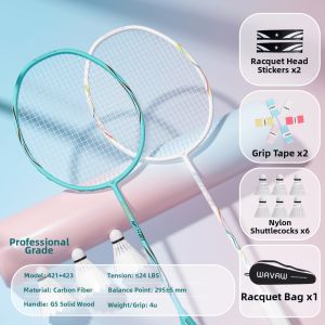 WAVAW | Ultra-light Carbon Fiber Badminton Racket Professional