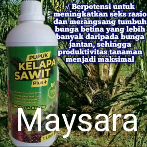 Pupuk Kelapa Sawit Pelebat Buah Plus Biopestisida 1Liter Pupuk Sawit Bibit Remaja dan Dewasa