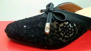 HEELS PESTA WANITA SENDAL SELOP BUSTONG HAK TAHU PESTA WANITA TERBARU SANDAL BRUKAT KONDANGAN PESTA WANITA SEPATU BRUKAT PENGANTIN WEEDING SHOES MULE HEELS PESTA CHUNKY/HEELS PESTA WANITA HAK TAHU 5CM MODEL BUSTONG BROKAT WANITA