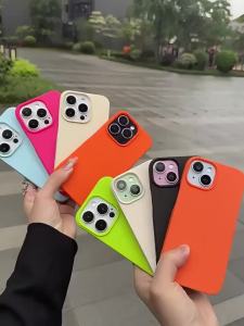 Matte Candy Solid Color Ultra Slim Case for iPhone 16 15 17 Pro Max Air 14 Plus 13 12 11 X Xr Xs Fluorescence Soft TPU Cover