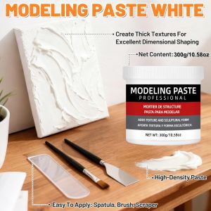 3D Texture Paste for Artists: Easy-to-Use Sculpting Gel for DIY Art Crafts & Holiday Gifts Premium Painting & Drawing Supplies