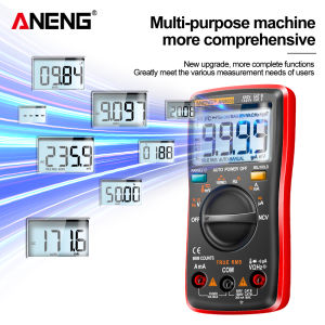 ANENG | ANENG AN8009 Mini Multifunctional Multimeter 9999 Counts Backlight Bright Screen AC/DC Voltage Current Electrician Tool