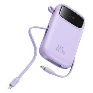 BASEUS | High Capacity Dual Built-in Cables Mini Quick Charge Ultra Slim Power Bank 20000mAh