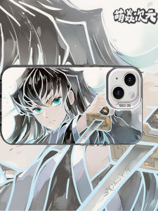 Anime Anti-Fall Mobile Phone Case Silver Color Full Cover Lightweight Frosted Surface Compatible with Apple Huawei Honor VIVO Xiaomi OPPO MEIZU ONE plus