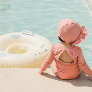 [Malang Honey] IBLIN PVC Inflatable Swimming Float Ring with Handle Safety Seat Swim Tube for Kid 2~5 years old