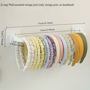 Hair Hoop Storage Rack Wall-Mounted Hair Accessory Storage Rack Headband Scratch Resistant Display Stand Jewelry Organizer