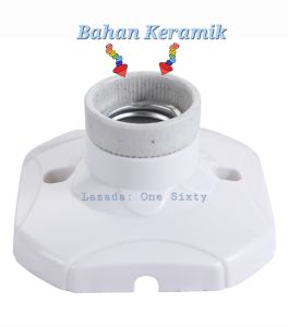 Fitting Plafon Keramik Rumah Lampu Dudukan Lampu Tahan Watt Besar