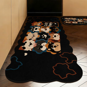 JIAYOUYA | Dopamine Cartoon Design Kitchen Mat Strong Water Absorption Anti-slip Fall-proof Thick Diatomite