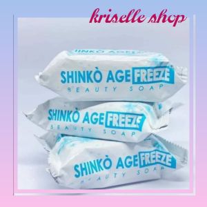 Shinko agefreeze whitening face and body soap 3 for 129 (free mesh net)