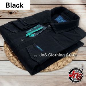 JnS - Baju Kemeja Hem Denim Jeans Pria Casual Lengan Tangan PANJANG SnowWash Sandwash Premium Casual
