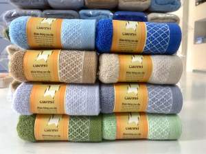 Khăn Tắm Khăn Lau Đầu Khăn Mặt Cao Cấp Màu Blue . Khăn Chất Lượng Cao . Hàng Cao Cấp