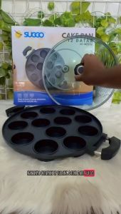 Cetakan Kue 12 Lubang Datar Anti Lengket Suggo