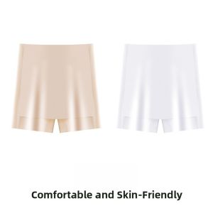 miiow | Womens Safety Pants High Waist Short Length Thin Model For Summer Online Exclusive Cat Person New Arrival 2024 Seamless Two-In-One