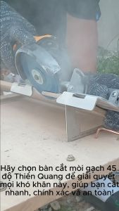Dụng cụ cắt gạch 45 độ - Có thể điều chỉnh góc vát và độ dày mỏng cạnh vát dễ dàng - Loại GL-125 sử dụng lưỡi cắt 125mm
