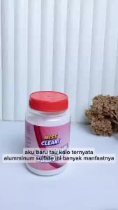 Miss Clean Penjernih Air Aluminium Sulfate 300 gr - Solusi Tepat untuk Air Bersih dan Jernih Aman Digunakan Banyak Dicari di Marketplace Kemasan Praktis Cocok untuk Kolam Akuarium dan Keperluan Rumah Tangga