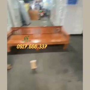 Giường gấp gỗ sồi nâu sang trọng giường gỗ gấp gọn sồi màu nâu giao nhanh