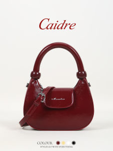 Caidre Commuter Red Womens Handbag Birthday Gift Soft Shoulder Crossbody Bag Korean Style Fashionable Trendy New 2025