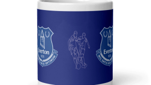 คูลเลอร์คิง Everton FC V2 แก้วกาแฟ 11 หรือ 15 ออนซ์ สีขาว – เหมาะสำหรับชา กาแฟ และของขวัญ ของที่ระลึก