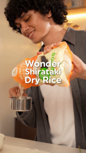 Wonder Health Dry Shirataki Rice in 500G | Low Carb Source of FiberRice Alternative