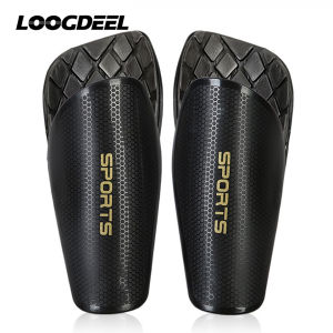 Loogdeel 1 คู่สนับแข้งฟุตบอลผู้ใหญ่เยาวชนเด็กฟุตบอลสนับแข้งเกมฟุตบอลป้องกันขาลดแรงกระแทกและการบาดเจ็บ