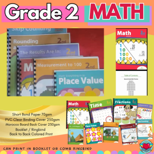 GRADE 2 (MATH) Activity Workbook Worksheet Homeschool Learning Materials | RABAH UP STORE
