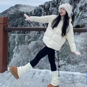 Tất Ống Dày Ấm Áp Cho Đi Tuyết Ngoài Trời Đi Bộ Leo Núi Trang Thiết Bị Du Lịch Quần Legging Quần Ống Dài Quần Ống Ngắn