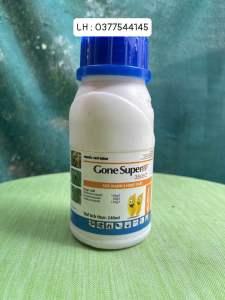 Thuốc trừ bệnh Gone Super 350ec ( chai 240ml ) trị lem lép hạt khô vằn trên lúa rỉ sắt trên cà phê