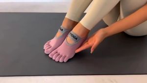 MATOUGUI Kaus kaki tari yoga anti selip Kaus kaki olahraga