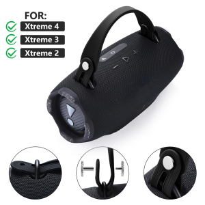 Silicone Strong Handle Belt with 2 Pair Screws Handle Band Outdoor Travel for JBL Xtreme 2/ Xtreme 3/Xtreme 4 BT Speaker