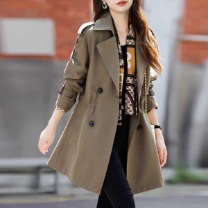High-quality Design Stylish Temperament Mid-long Coat
