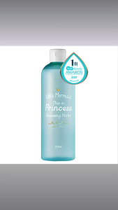Beauty Recipe Little Mermaid Princess Cleansing Water – 500ml Micellar Water with Centella Asiatica Tea Tree & Witch Hazel for Soothing & Hydrating Skin