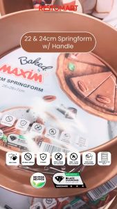 Cetakan Roti / Loyang / 22Cm Spring Form MAXIM Carbone Steel (1221261)(F0)