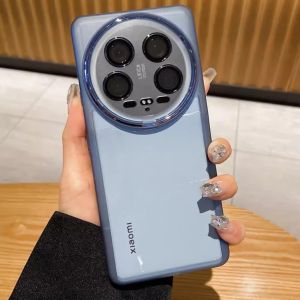 Ultra-Thin Silicone Phone Case for Xiaomi 14 Ultra Full Cover Anti-Fall Transparent Womens Model with Lens Film Redmi K70/K60 K50