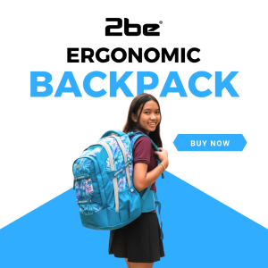 Sofymart | 2be School Backpack with Ergonomic Spine-support and Reflective parts