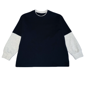 Kevin Home Spring New Style round Neck Fake Two-Piece Base Shirt for Boys Mid-Term Children Casual Cotton T-Shirt Kids Wear